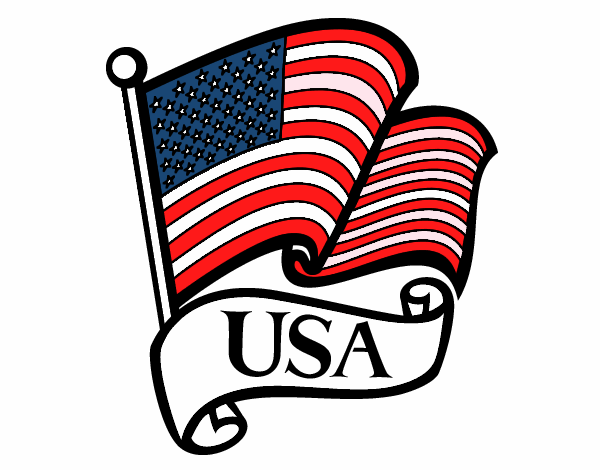 Dibujo Bandera de los Estados Unidos pintado por fiorellamo