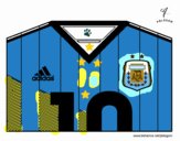 Camiseta del mundial de fútbol 2014 de Argentina