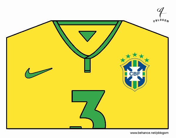 Camiseta del mundial de fútbol 2014 de Brasil