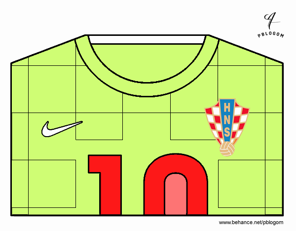 Camiseta del mundial de fútbol 2014 de Croacia