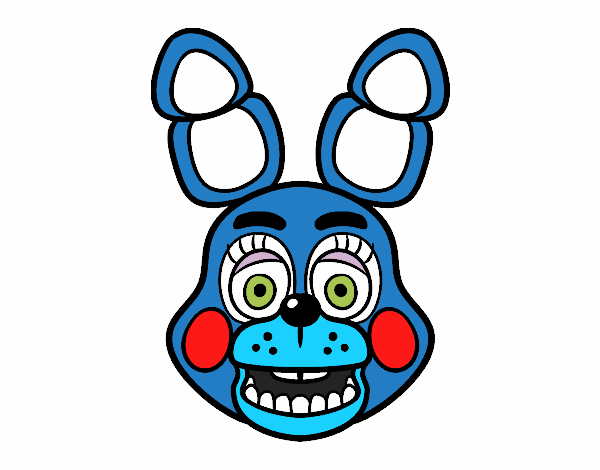 Cara de Toy Bonnie de Five Nights at Freddy's