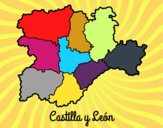 Dibujo Castilla y León pintado por salomerua