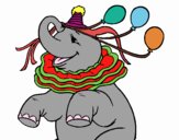 Elefante con 3 globos