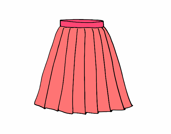 Falda rosada 