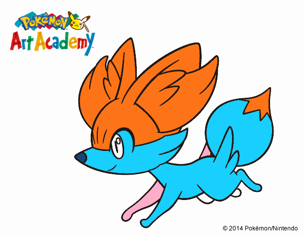 Fennekin corriendo