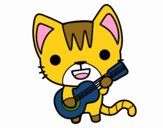 Gato guitarrista