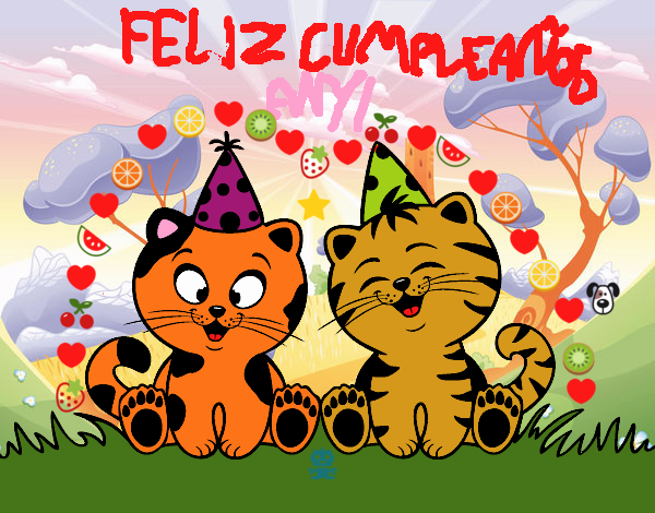 Gatos de cumpleaños