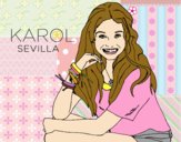 Dibujo Karol Sevilla de Soy Luna pintado por Marianis24