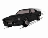 Dibujo Mustang retro pintado por juanrhlm