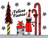 Postal Felices Fiestas