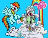 Rainbow Dash en su palacio