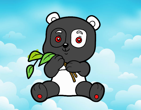 Un oso panda