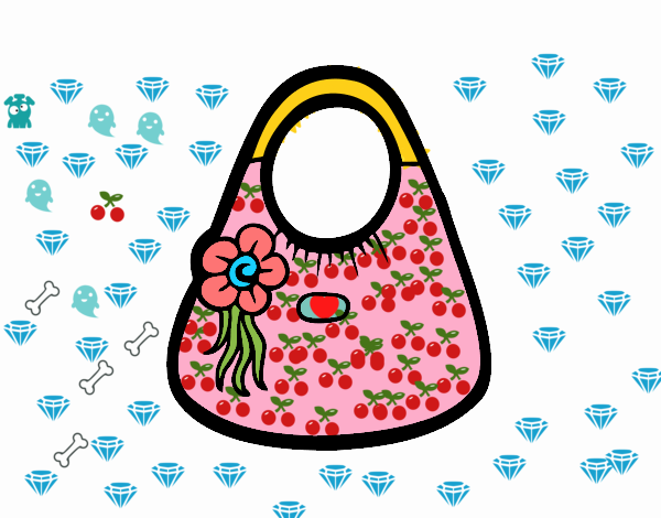 Bolso con flor