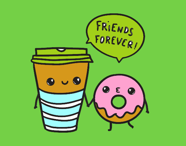 i love cofee and donuts