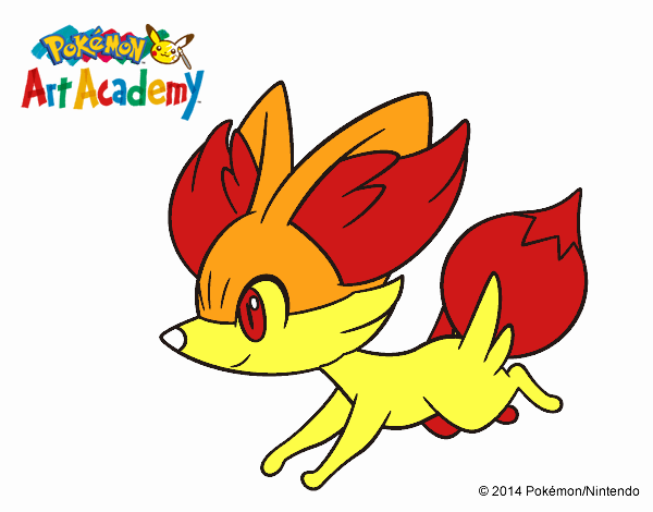 Fennekin corriendo