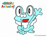 Froakie saludando