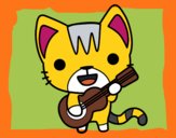 Gato guitarrista