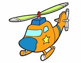 Dibujo Helicóptero con una estrella pintado por carlospint