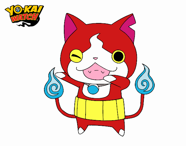 Jibanyan guiñando el ojo