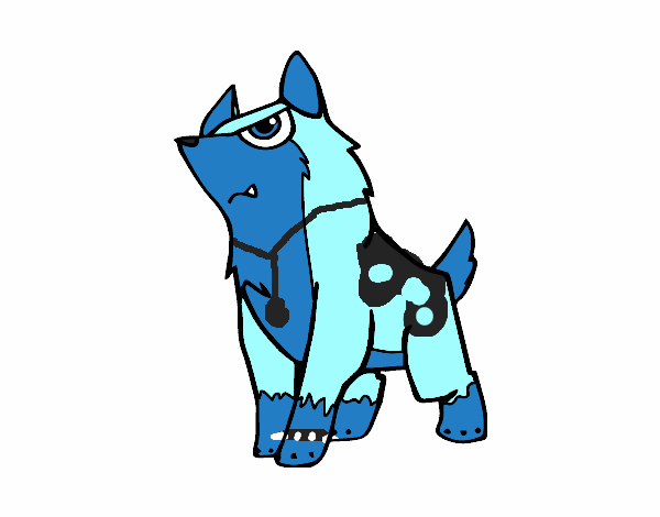 este es mi lobo que are en animal jam :3 les pueden dar me gusta? no se