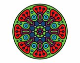 Dibujo Mandala crop circle pintado por bonfi