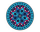 Dibujo Mandala equilibrio mental pintado por bonfi