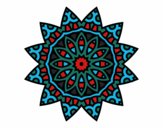 Dibujo Mandala estrella pintado por bonfi