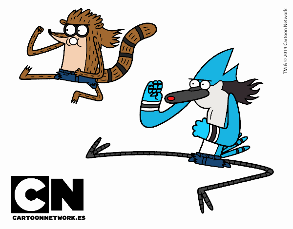 Mordecai y Rigby karatekas