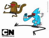 Mordecai y Rigby karatekas