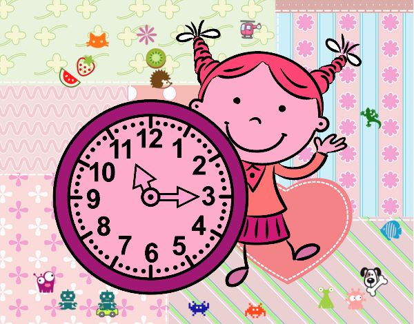 Niña con reloj