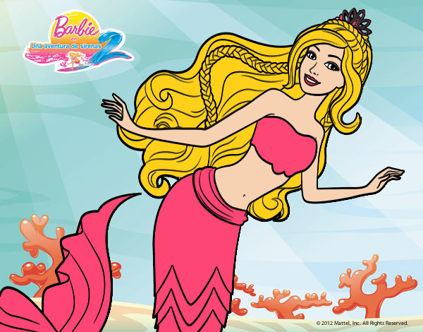 Barbie en una aventura de sirena