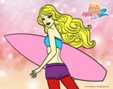 Barbie surfera