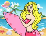 Barbie va a surfear