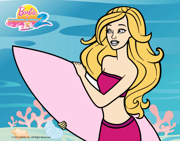 Barbie va a surfear