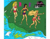 Barbie y sus amigas en la playa