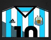 Camiseta del mundial de fútbol 2014 de Argentina