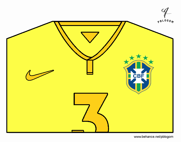 Camiseta del mundial de fútbol 2014 de Brasil