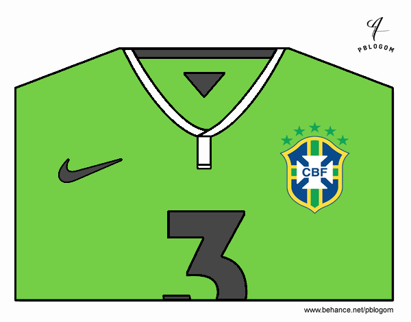 Camiseta del mundial de fútbol 2014 de Brasil