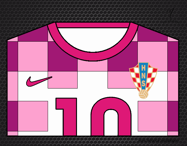 Camiseta del mundial de fútbol 2014 de Croacia