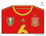 Camiseta del mundial de fútbol 2014 de España