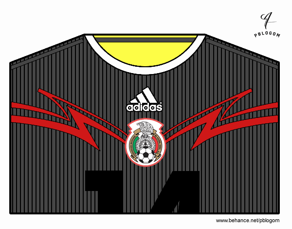 Camiseta del mundial de fútbol 2014 de México