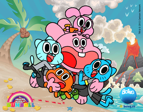 Gumball y amigos contentos