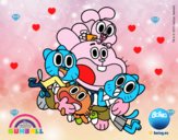 Gumball y amigos contentos