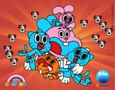 Gumball y amigos contentos