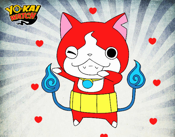 Jibanyan guiñando el ojo