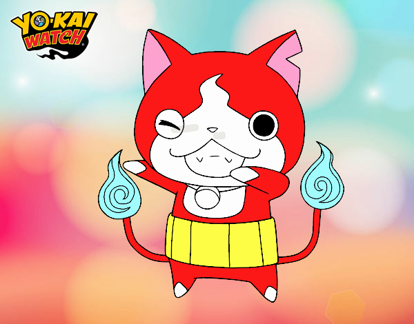 Jibanyan guiñando el ojo