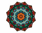 Dibujo Mandala con estratos pintado por bonfi