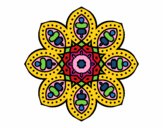 Dibujo Mandala de inspiración árabe pintado por bonfi