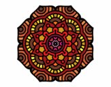 Dibujo Mandala flor conceptual pintado por bonfi