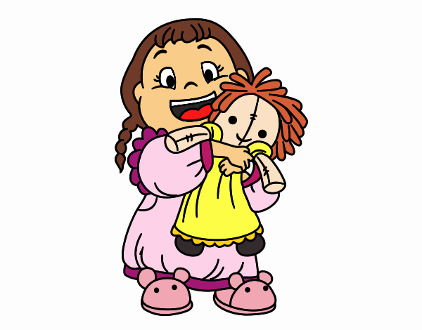 Niña con su muñeca